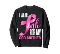Indosso Rosa per Mia Madre Dio in Ottobre Cancro al Seno Mamma Felpa