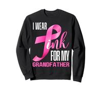 Indosso Rosa per Mio Nonno in Ottobre Cancro al Seno Papa Felpa