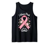 Indosso Rosa per Mio Padre Supporto per la consapevolezza del Cancro Canotta