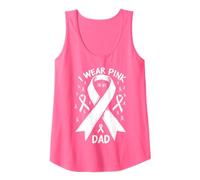 Indosso Rosa per Mio Padre Supporto per la consapevolezza del Cancro Canotta
