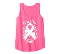 Indosso Rosa per Mio Padre Supporto per la consapevolezza del Cancro Canotta