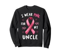 Indosso Rosa per Mio Zio Supporto per la consapevolezza del Cancro Felpa