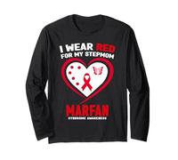 Indosso Rosso per La Mia Matrigna Marfan Sindrome Consapevolezza Maglia a Manica