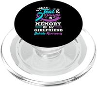 Indosso Teal E Viola In Memoria Della Mia Ragazza PopSockets PopGrip per MagSafe