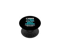 Indosso Teal per la consapevolezza del cancro cervicale del mio migliore amico PopSockets PopGrip Adesivo