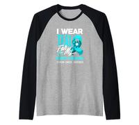 Indosso Teal per la consapevolezza del Cancro ovarico del Mio Migliore Amico Maglia con Maniche Raglan