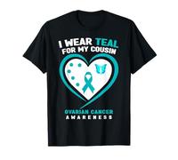 Indosso Teal per la consapevolezza del Cancro ovarico di mia cugina Maglietta