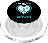 Indosso Teal per la consapevolezza del cancro ovarico PopSockets PopGrip per MagSafe