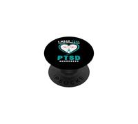 Indosso Teal per la consapevolezza del PTSD di mia suocera PopSockets PopGrip Adesivo