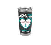 Indosso Teal per la consapevolezza della sindrome dell'X fragile di mia madre Bicchiere termico in acciaio inox doppia parete