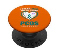Indosso Teal per la consapevolezza PCOS del mio amico PopSockets PopGrip Adesivo