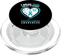 Indosso Teal per la mia matrigna ovarico consapevolezza del cancro PopSockets PopGrip per MagSafe
