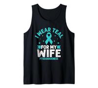 Indosso Teal Per Mia Moglie PTSDAwareness Veterano Militare Canotta