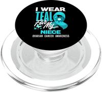 Indosso Teal per mia nipote per la consapevolezza del cancro ovarico PopSockets PopGrip per MagSafe