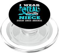 Indosso Teal per mia nipote per la consapevolezza del cancro ovarico PopSockets PopGrip per MagSafe