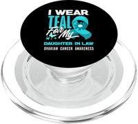 Indosso Teal per mia nuora consapevolezza del cancro ovarico PopSockets PopGrip per MagSafe