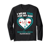 Indosso Teal per My Dad Myasthenia Gravis Awareness Maglia a Manica