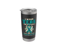 Indosso Teal per qualcuno che significa il mondo per me Bicchiere termico in acciaio inox doppia parete