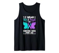 Indosso Verde Acqua e Viola per Qualcuno Che Mi Manca Ogni Giorno Canotta