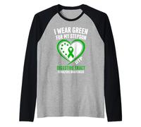 Indosso Verde per Il Mio figliastro DTP consapevolezza Maglia con Maniche Raglan