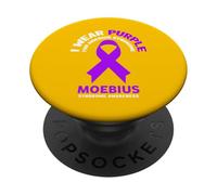 Indosso viola per la consapevolezza della sindrome di Moebius PopSockets PopGrip Adesivo