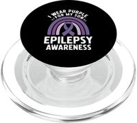 Indosso viola per la consapevolezza dell'epilessia di mio figlio PopSockets PopGrip per MagSafe