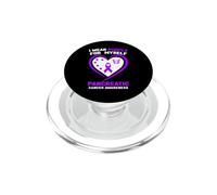 Indosso viola per me stesso Consapevolezza del cancro al pancreas PopSockets PopGrip per MagSafe