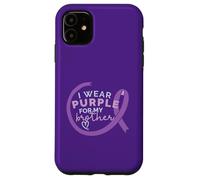 INDOSSO VIOLA PER MIO FRATELLO Alzheimer Awareness Walk Meme Custodia per iPhone 11