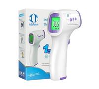 IndoTeam Termometro da fronte per adulti e bambini, lettura accurata senza contatto, display LCD a infrarossi, termometri digitali per bambini, temperatura temperatura superficie della stanza e