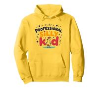 Indovina Che Culo di Pollo Professionale Stupido Bambino Umorismo Felpa con Cappuccio, Unisex per Adulti, Limone, L