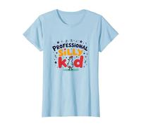 Indovina Che Culo di Pollo Professionale Stupido Bambino Umorismo Maglietta, Donna, Celeste, L