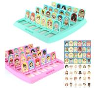 Indovina Chi Gioco per Bambini, Classic Gioco da Tavolo, Indovina Chi, Gioco di Pensiero Logico Intellettuale, Famiglia Divertente Genitori Giochi per Bambini Regalo (Versione Inglese)