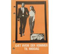 Indovina chi viene a cena programma cinematografico danese vintage 1967...