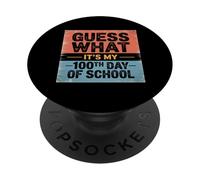 Indovina cosa è il mio 100° giorno di scuola 100 giorni di scuola PopSockets PopGrip Adesivo