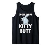 Indovina Cosa Gattino Culo Divertente Amante dei Gatti Canotta