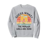 Indovina Cosa? Mimosa Girls Are Here - Retro Brunch Party Squad Felpa