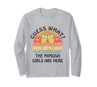 Indovina Cosa? Mimosa Girls Are Here - Retro Brunch Party Squad Maglia a Manica
