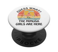 Indovina cosa? Mimosa Girls Are Here - Retro Brunch Party Squad PopSockets PopGrip Adesivo
