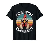 Indovina Cosa Pollo Culo Divertente Pollo Meme Maglietta