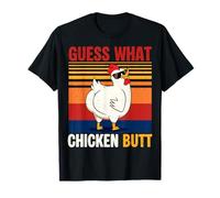 Indovina Cosa Pollo Culo Divertente Pollo Meme Vintage Maglietta