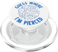 Indovina dove sono trafitto - Piercing per il corpo PopSockets PopGrip per MagSafe