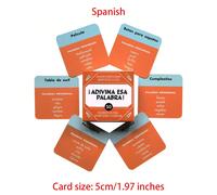 Indovina questa parola - Un popolare mini gioco di carte spagnolo con 50 carte, ideale per riunioni con amici e familiari, nonché come regalo per le vacanze. Questo gioco di carte aumenta il divertime