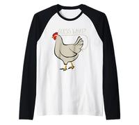 Indovina Un Pollo... Farm Pet Chick Eggs per Bambini, Uomini e Donne Maglia con Maniche Raglan