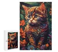 Indovinelli Per Adulti 1000 PCS Floreale Whimsy A Cat's Tale Puzzle Per Giochi Relax Analisi E Logica Regali Di Natale E Compleanno 1000 PCS