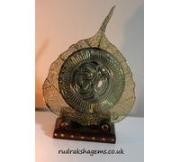 Indù Dio Om Krishna Ganesh Laxmi Sai Baba Hanumana Shiva Intagliato Metallo Leaf