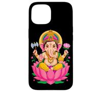 Indù Ganesh Puja Elefante Dio India Méditation Yoga Murti Custodia per iPhone 15