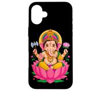 Indù Ganesh Puja Elefante Dio India Méditation Yoga Murti Custodia per iPhone 16 Plus