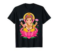 Indù Ganesh Puja Elefante Dio India Méditation Yoga Murti Maglietta
