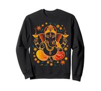 Indù Ganesha Puja Elefante Dio India Meditazione Yoga Murti Felpa