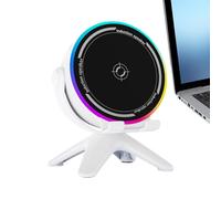 Induction Speaker - ABS Material 13.2cm Size, Outdoor Compact Audio, Wireless Playback | RGB Illumination, Portable Unit, RGB Light Device For Travel, Camping, Bedroom, Office